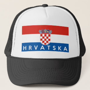 Casquette nom des textes de hrvatska de pays de drapeau de