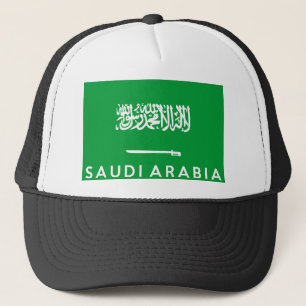 Casquette nom des textes de pays de drapeau de l'Arabie