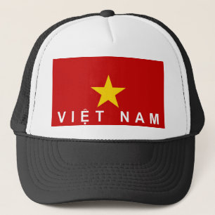Casquette nom des textes de pays de drapeau du Vietnam