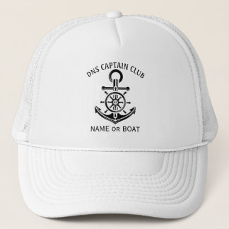 Casquette Nom du bateau capitaine