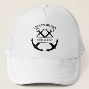 Casquette Nom du capitaine de votre bateau