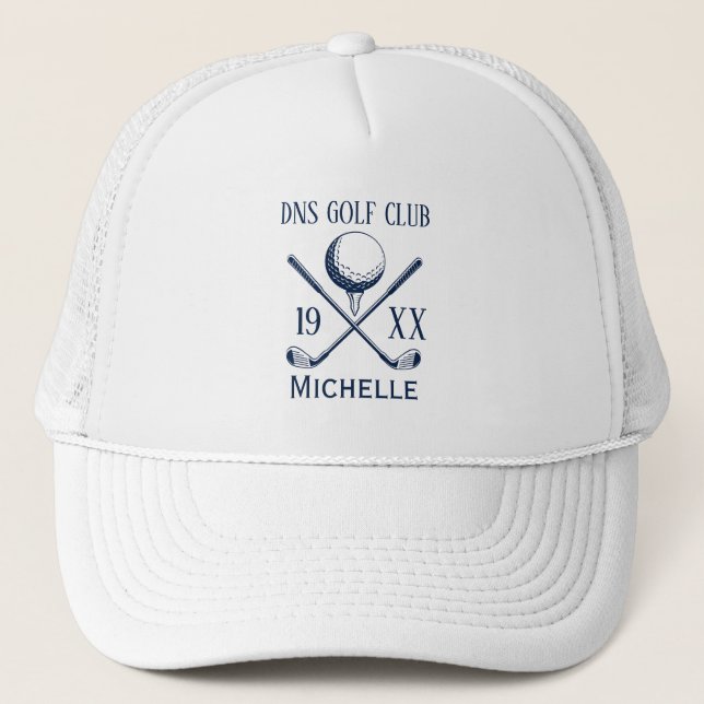 Casquette Nom du club de golf personnalisé Chapeau de camion (Devant)