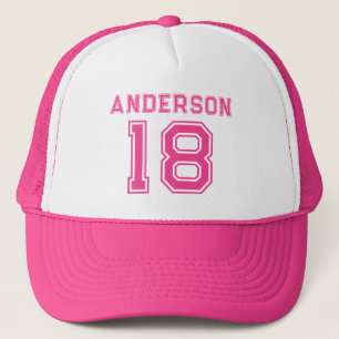 Casquette Nom du sport Numéro de votre joueur favori