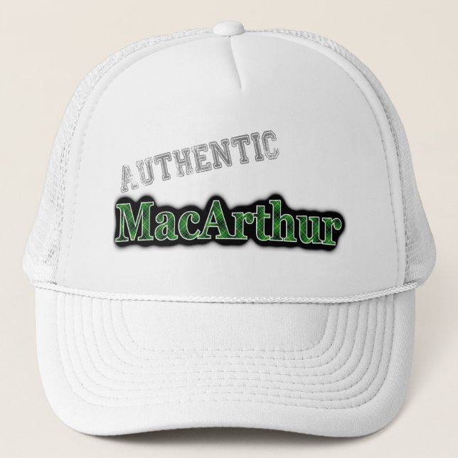 Casquette Nom écossais de tartan de MacArthur de clan (Devant)