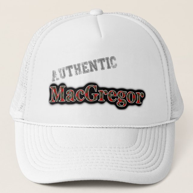 Casquette Nom écossais de tartan de MacGregor de clan (Devant)