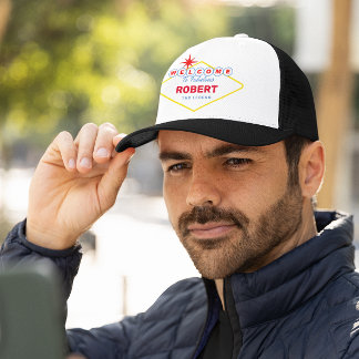 Casquette Nom et titre des signes de Vegas amusant