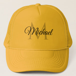 Casquette Nom Monogramme Pour Les Femmes Pour Les Hommes Uni