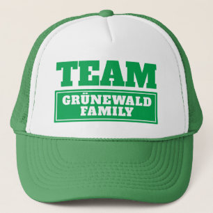 Casquette Nom ou nom de famille d'équipe personnalisé par
