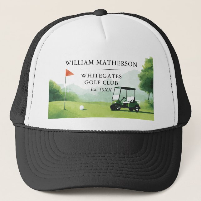 Casquette Nom personnalisé de club de golf Buggy (Devant)