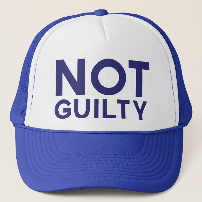 Casquette NON COUPABLE amusant slogan audacieux camionneur c (Devant)