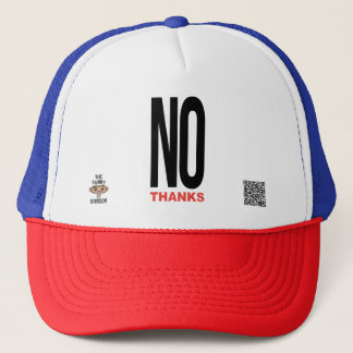 Casquette Non merci blanc