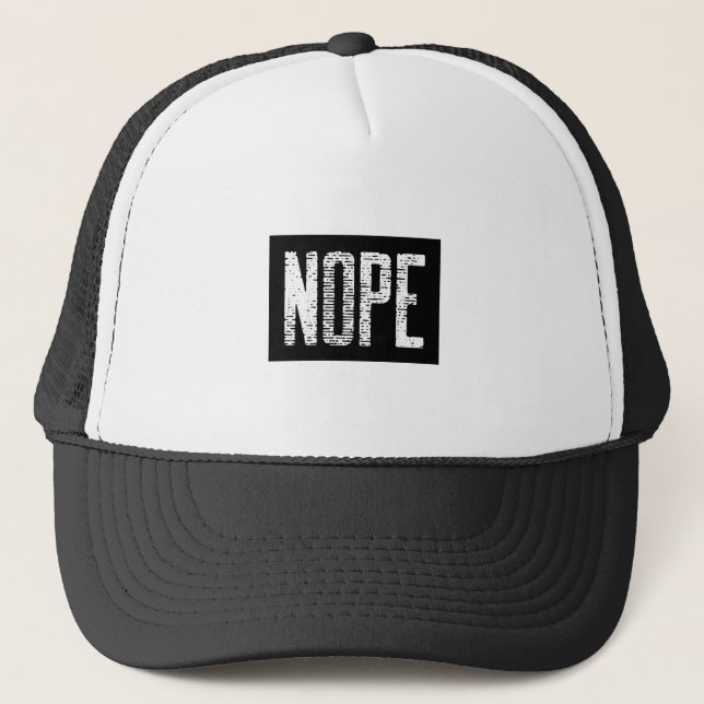 CASQUETTE NOPE (Devant)