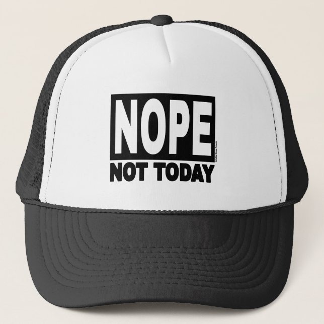 Casquette NOPE pas aujourd'hui (Devant)