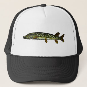 Casquette Northern Pike, woodcut, 1833