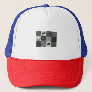 Casquette Northwoods Adventure Patchwork - gris et vert
