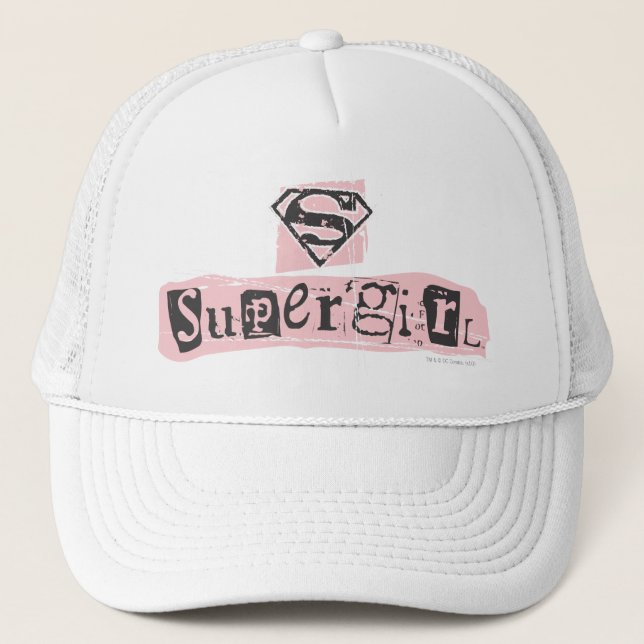 Casquette Note de rançon du logo Supergirl (Devant)