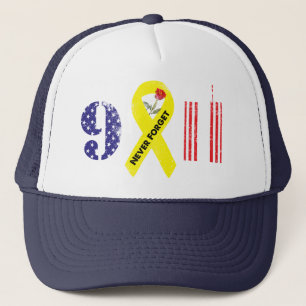 Casquette N'oubliez jamais 9 11 Ruban jaune