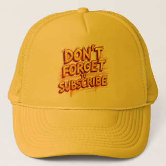 Casquette N'oubliez pas de vous abonner