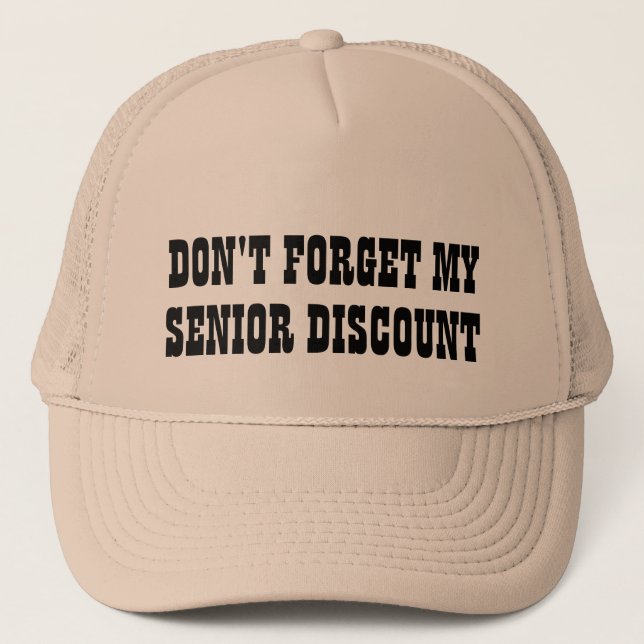 Casquette N'oubliez pas mon rabais Senior (Devant)