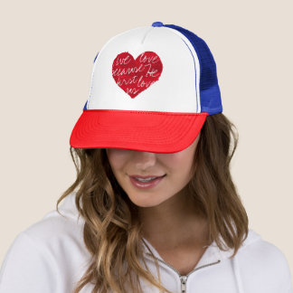 Casquette Nous Aimons Parce Qu'Il Est Rouge Bleu