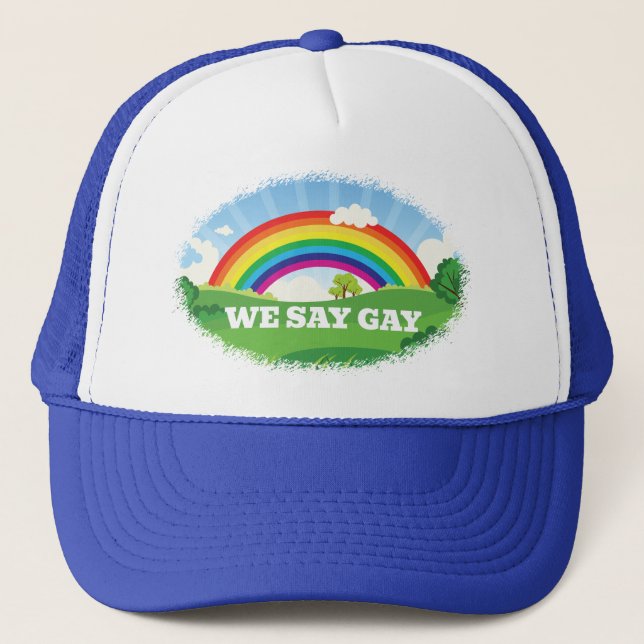 Casquette Nous disons Gay pride Parade Arc-en-ciel Floride (Devant)