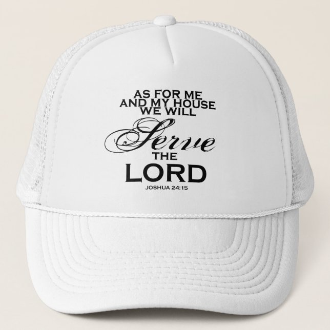 Casquette Nous servirons le seigneur (Devant)