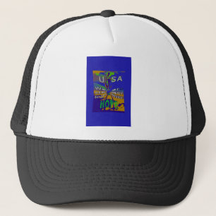Casquette Nous sommes plus forts ensemble drôle USA Hope mot