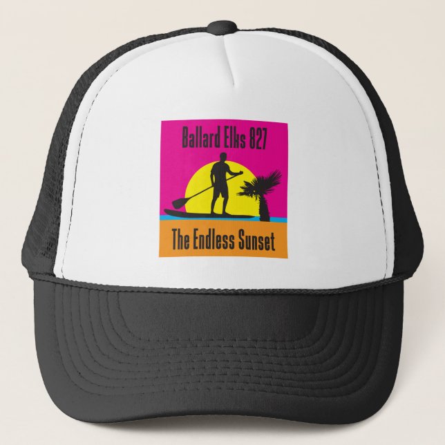 Casquette NOUVEAU BAR FUNDRAISER Coucher de soleil sans fin (Devant)