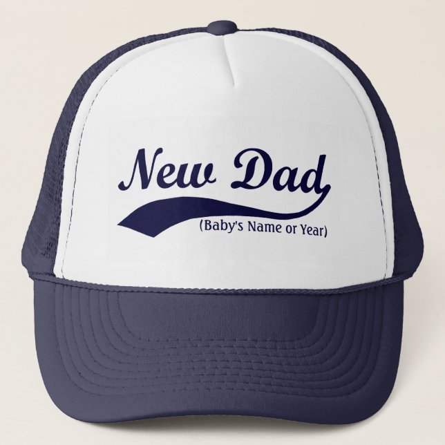 Casquette Nouveau père Casquette, Personnalisé s Nom ou Anné (Devant)