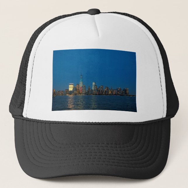 Casquette Nouvel éclairage nocturne de New York City USA (Devant)