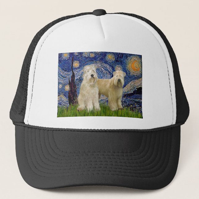 Casquette Nuit étoilée - Terriers à roues (deux) (Devant)