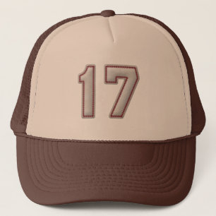 Casquette Numéro 17 avec le regard frais de points de