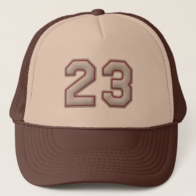 Casquette Numéro 23 avec le regard frais de points de (Devant)