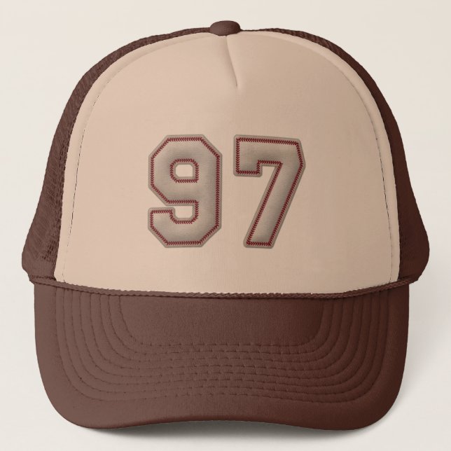 Casquette Numéro 97 avec le regard frais de points de (Devant)
