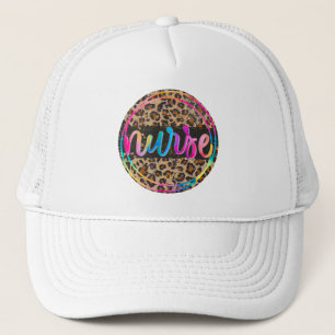 Casquette "Nurse - Love, Inspire, Heal" en couleur arc-en-ci