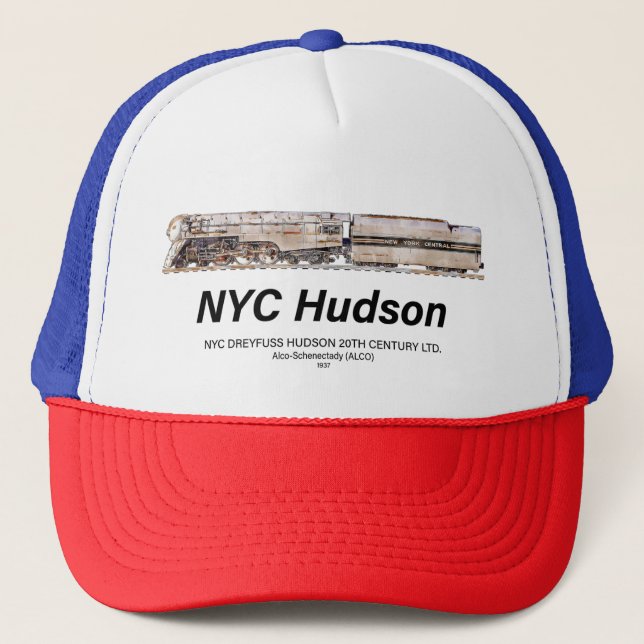 Casquette NYC Dreyfuss Hudson Steam Locomotive. Profile (Devant)