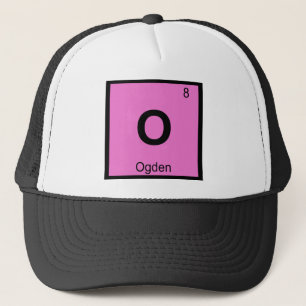 Casquette O - Ogden Utah Chimie Symbole du tableau périodiqu