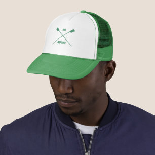 Casquette Oar, slogan inspirant croisé oars sport vert