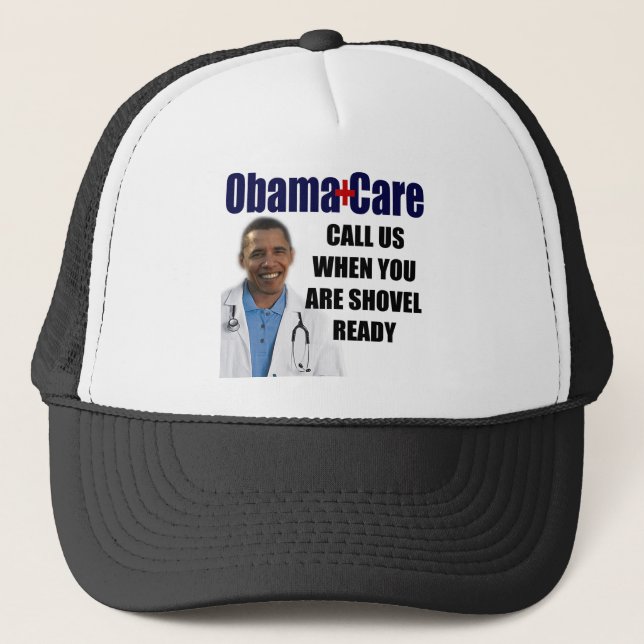 Casquette ObamaCare - pelle prête (Devant)