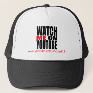Casquette Observez-moi sur YouTube modernes (foncé)