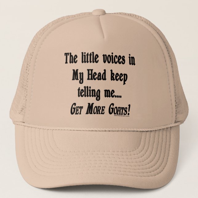 Casquette Obtenir plus de chèvres amusantes chèvre (Devant)