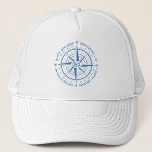 Casquette OBX Boussole nautique Banques extérieures Bleu Vin