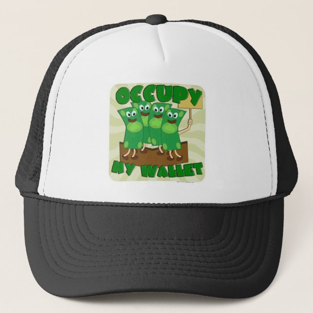 Casquette Occupy My Wallet Funny Topic Motto Design (Devant)