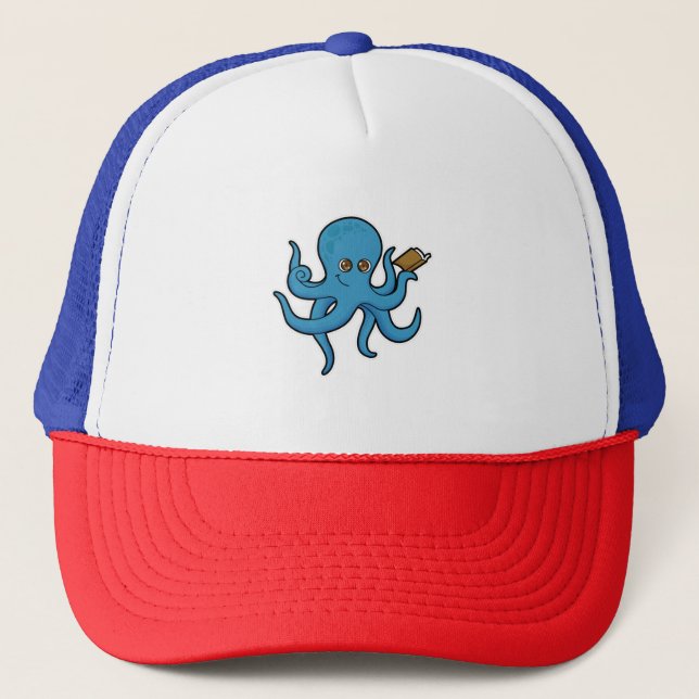 Casquette Octopus avec livre (Devant)