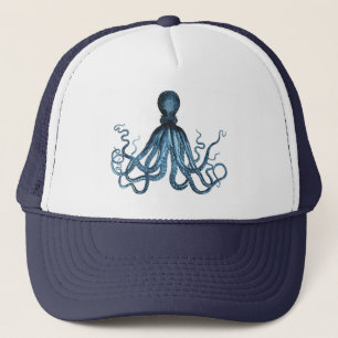 Casquette Octopus kraken nautical coastal ocean beach sea