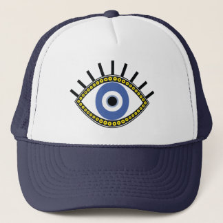 Casquette Oeil bleu, bonne chance, amulette de mauvais oeil