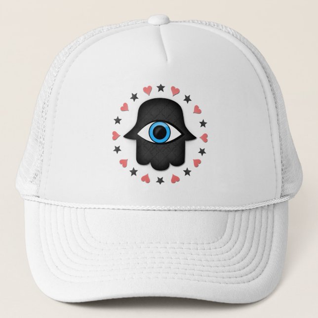 Casquette oeil de khamsa de hamsa à disposition de la déesse (Devant)