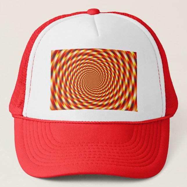 Casquette Oeil rouge - Fractal (Devant)