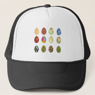 Casquette oeufs de pâques colorés