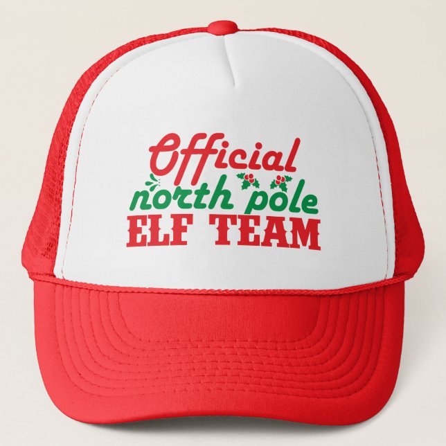 Casquette Official North Pole Elf team (Devant)